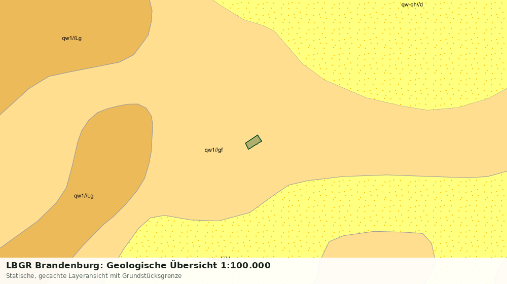 Statische Kartenansicht: LBGR Brandenburg: Geologische Übersicht 1:100.000