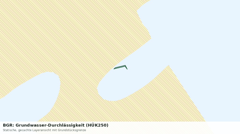 Statische Kartenansicht: BGR: Grundwasser-Durchlässigkeit (HÜK250)