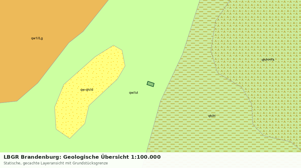 Statische Kartenansicht: LBGR Brandenburg: Geologische Übersicht 1:100.000