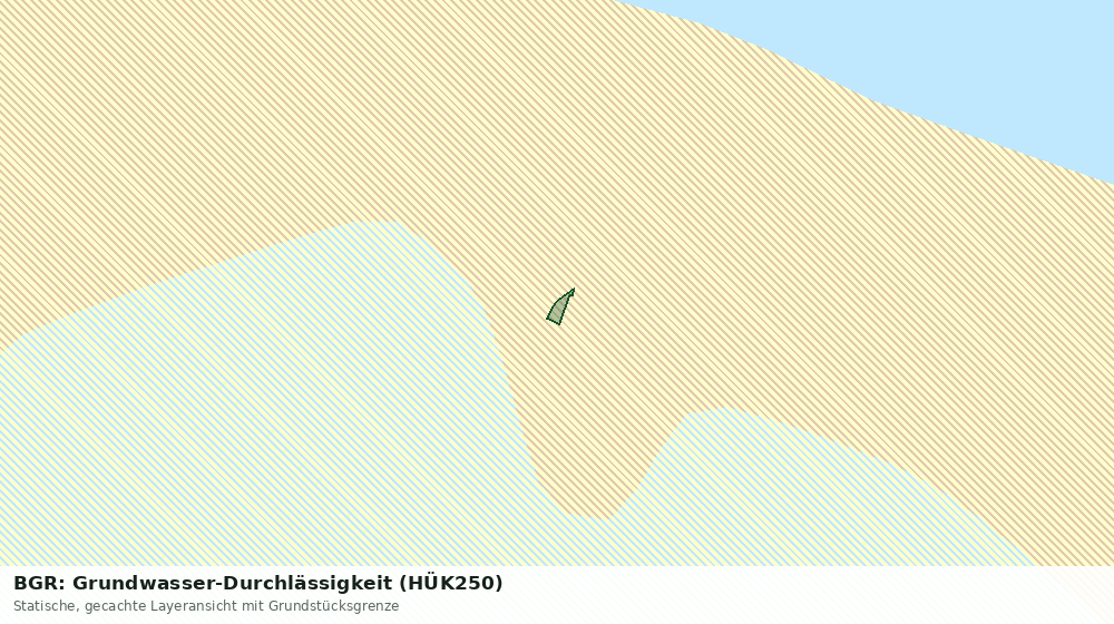 Statische Kartenansicht: BGR: Grundwasser-Durchlässigkeit (HÜK250)
