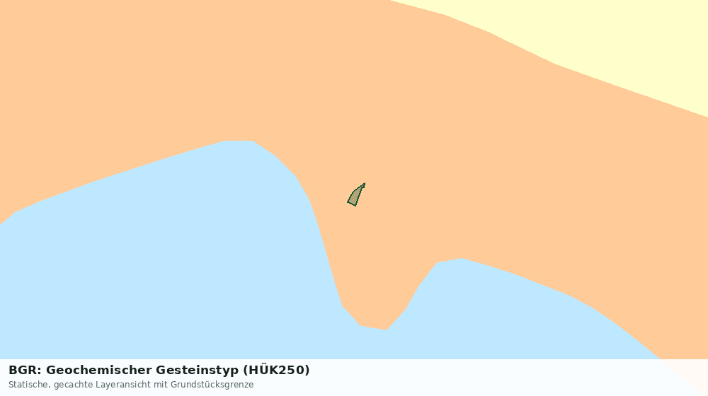 Statische Kartenansicht: BGR: Geochemischer Gesteinstyp (HÜK250)