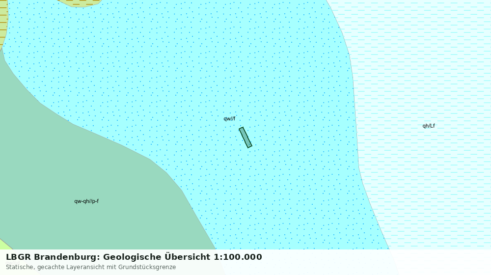 Statische Kartenansicht: LBGR Brandenburg: Geologische Übersicht 1:100.000
