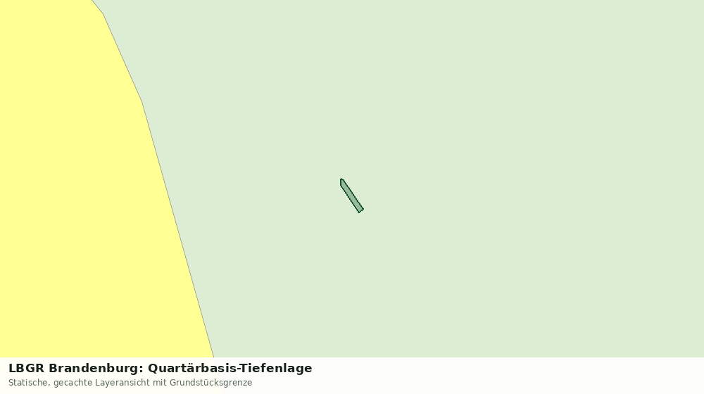 Statische Kartenansicht: LBGR Brandenburg: Quartärbasis-Tiefenlage