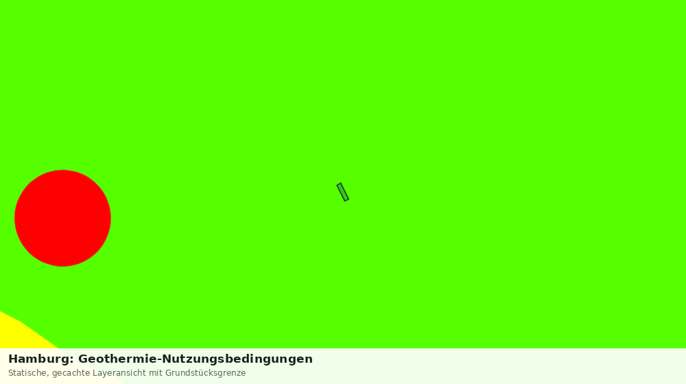 Statische Kartenansicht: Hamburg: Geothermie-Nutzungsbedingungen