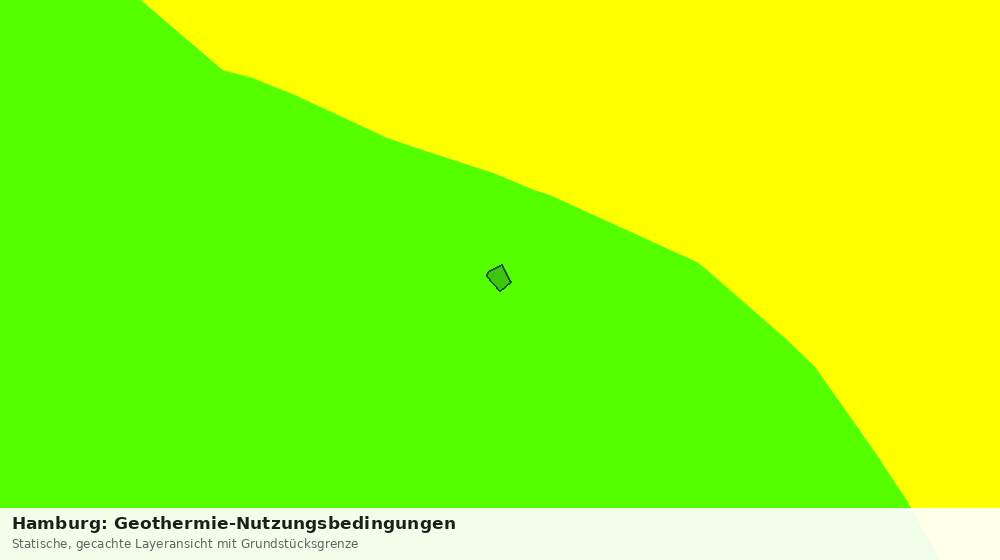 Statische Kartenansicht: Hamburg: Geothermie-Nutzungsbedingungen