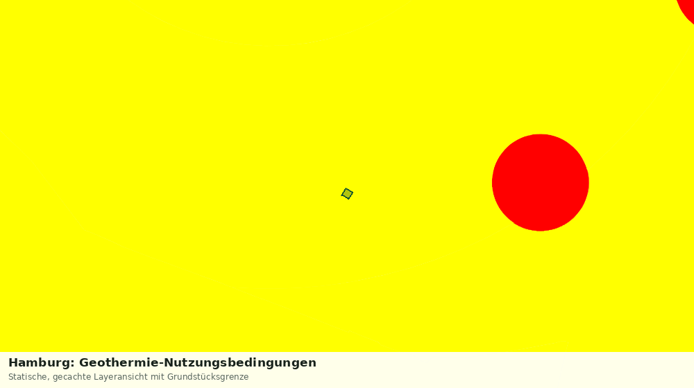 Statische Kartenansicht: Hamburg: Geothermie-Nutzungsbedingungen