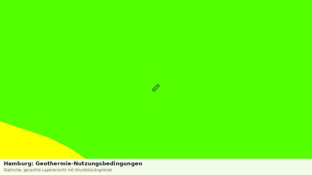 Statische Kartenansicht: Hamburg: Geothermie-Nutzungsbedingungen