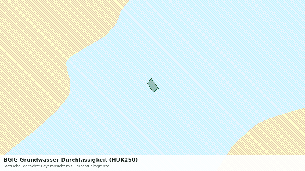 Statische Kartenansicht: BGR: Grundwasser-Durchlässigkeit (HÜK250)