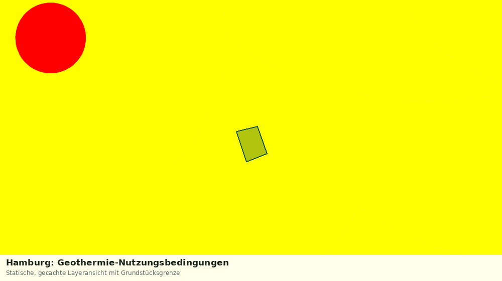 Statische Kartenansicht: Hamburg: Geothermie-Nutzungsbedingungen