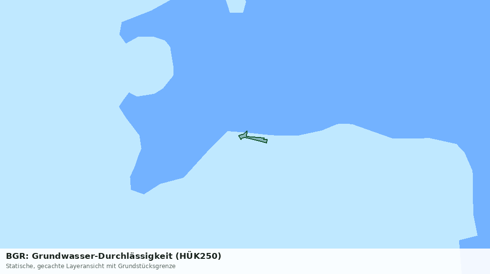 Statische Kartenansicht: BGR: Grundwasser-Durchlässigkeit (HÜK250)