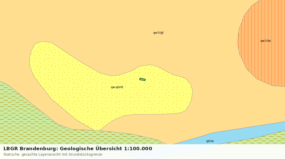 Statische Kartenansicht: LBGR Brandenburg: Geologische Übersicht 1:100.000