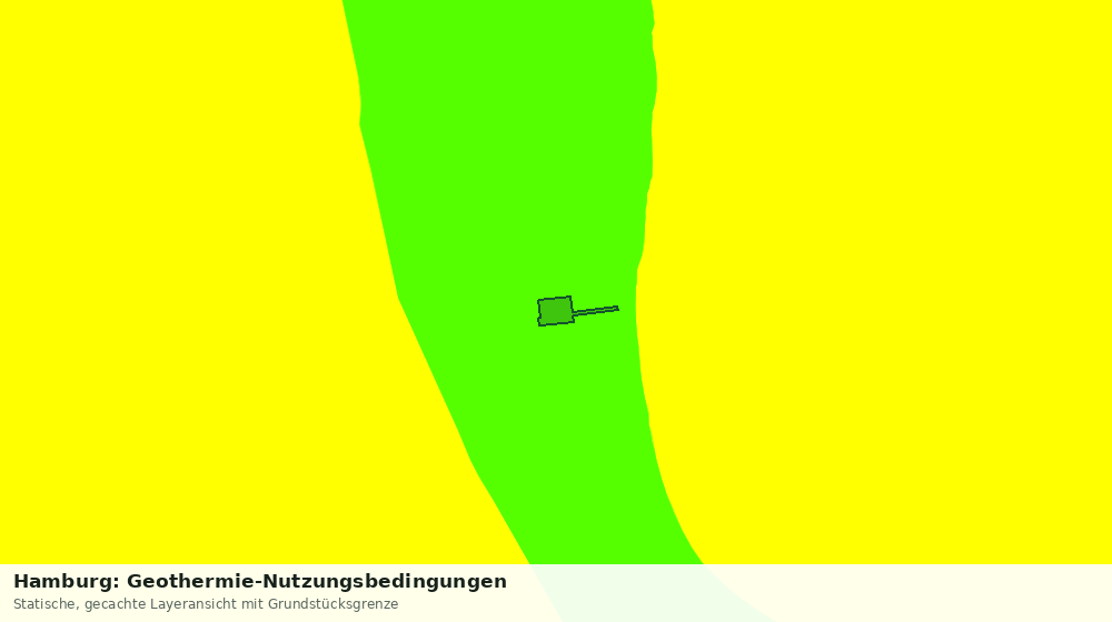 Statische Kartenansicht: Hamburg: Geothermie-Nutzungsbedingungen
