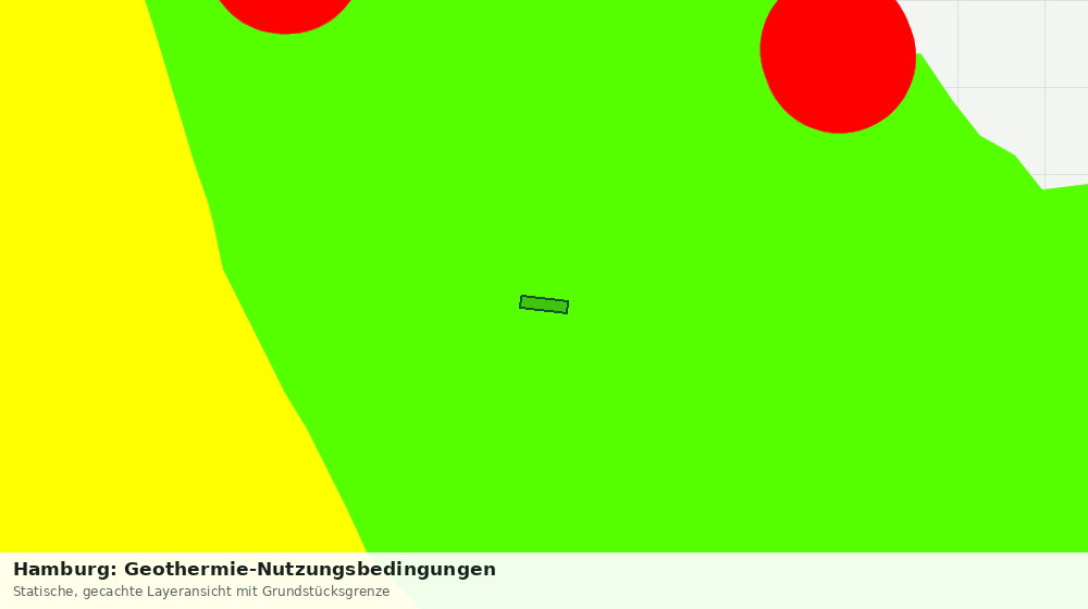 Statische Kartenansicht: Hamburg: Geothermie-Nutzungsbedingungen