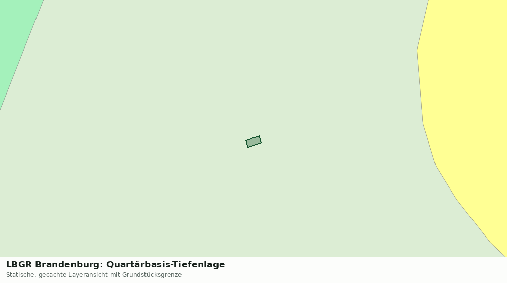 Statische Kartenansicht: LBGR Brandenburg: Quartärbasis-Tiefenlage