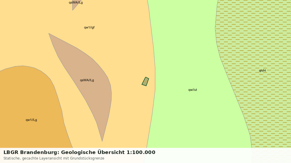 Statische Kartenansicht: LBGR Brandenburg: Geologische Übersicht 1:100.000