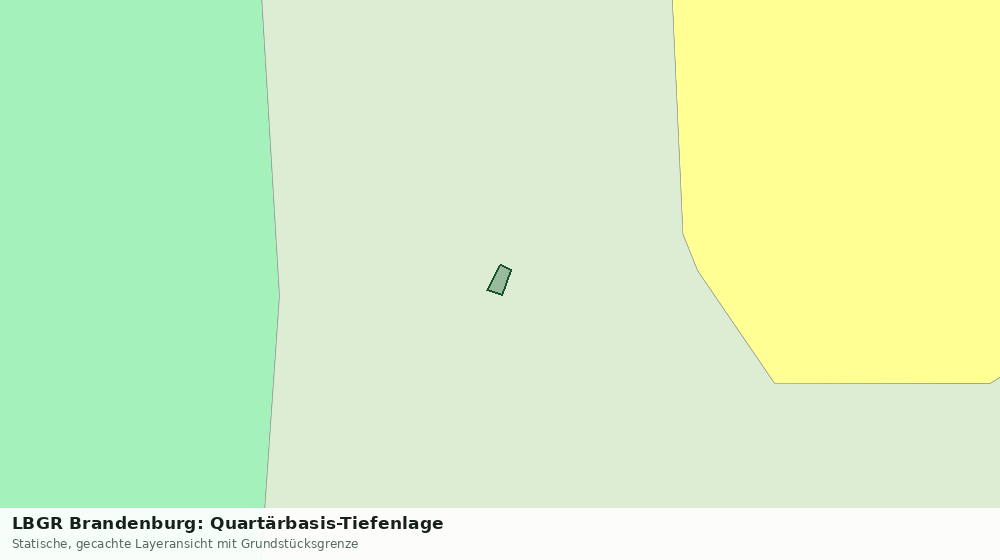 Statische Kartenansicht: LBGR Brandenburg: Quartärbasis-Tiefenlage