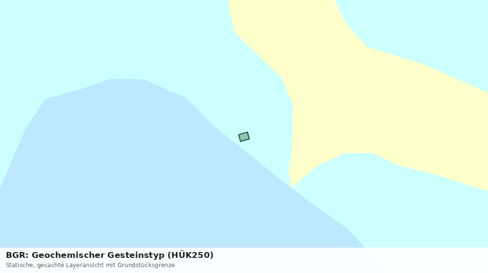 Statische Kartenansicht: BGR: Geochemischer Gesteinstyp (HÜK250)