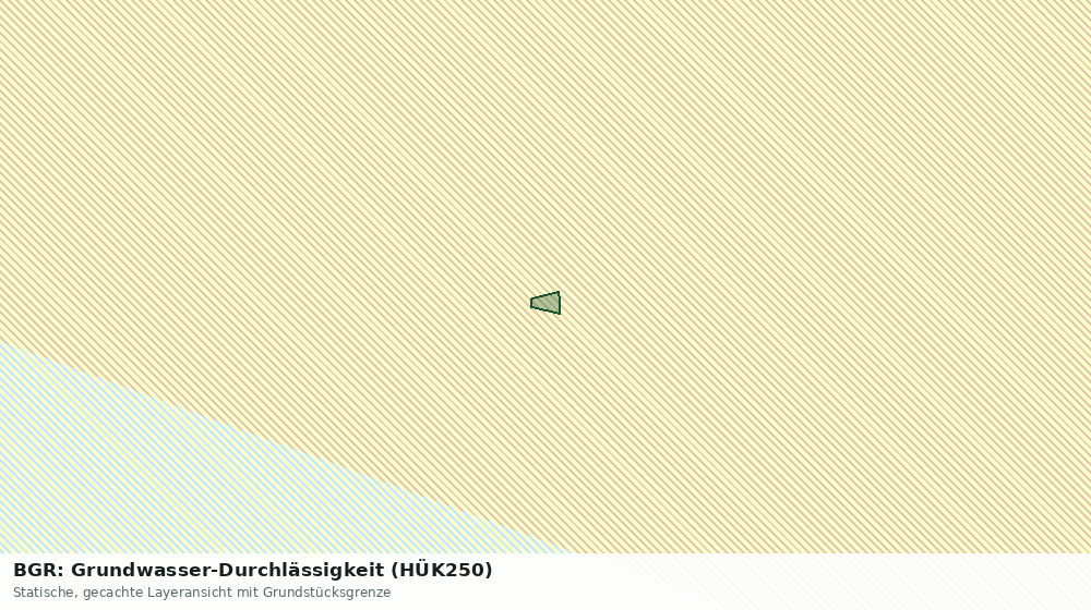 Statische Kartenansicht: BGR: Grundwasser-Durchlässigkeit (HÜK250)