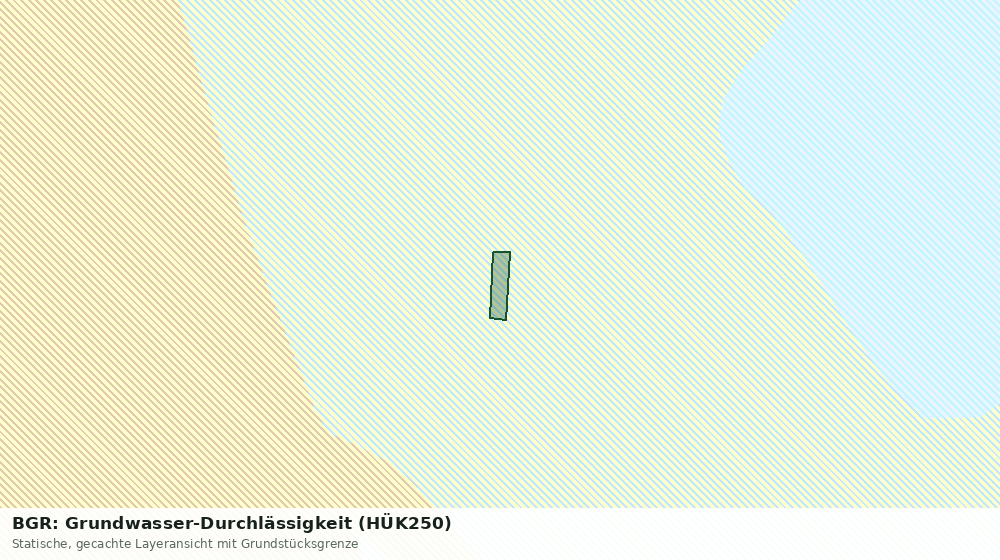 Statische Kartenansicht: BGR: Grundwasser-Durchlässigkeit (HÜK250)