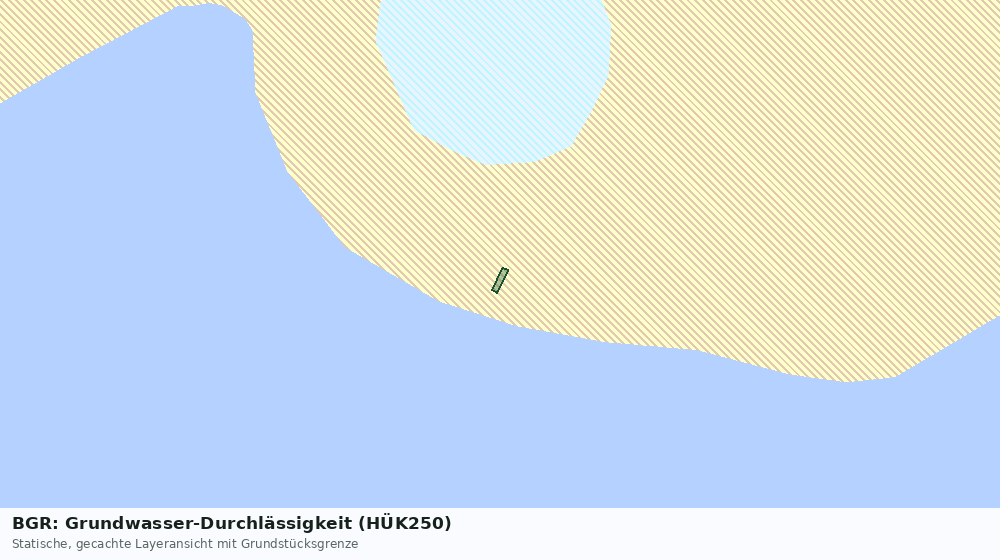 Statische Kartenansicht: BGR: Grundwasser-Durchlässigkeit (HÜK250)