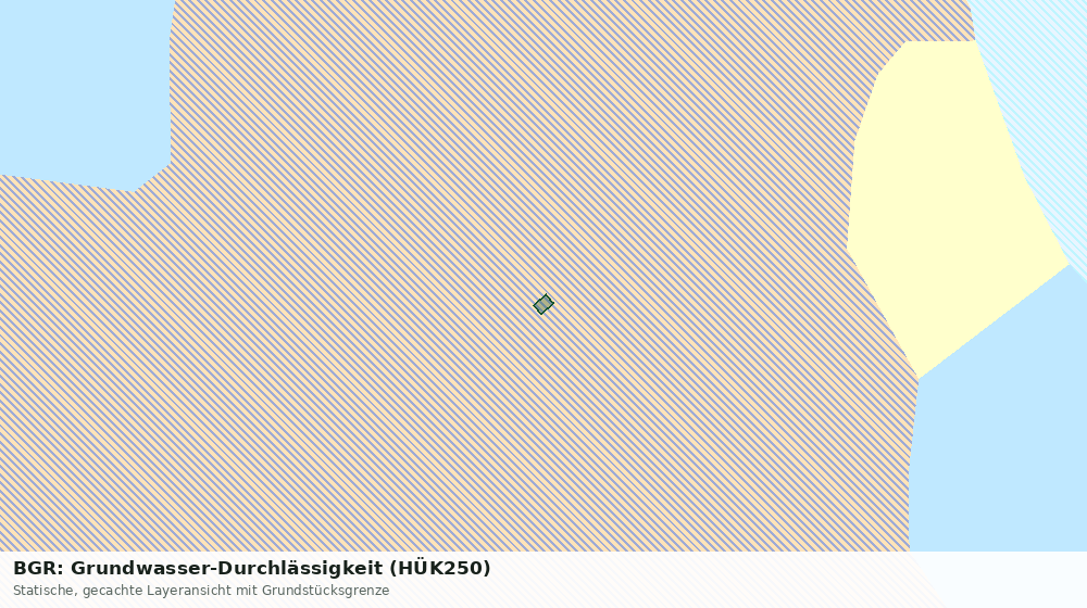 Statische Kartenansicht: BGR: Grundwasser-Durchlässigkeit (HÜK250)
