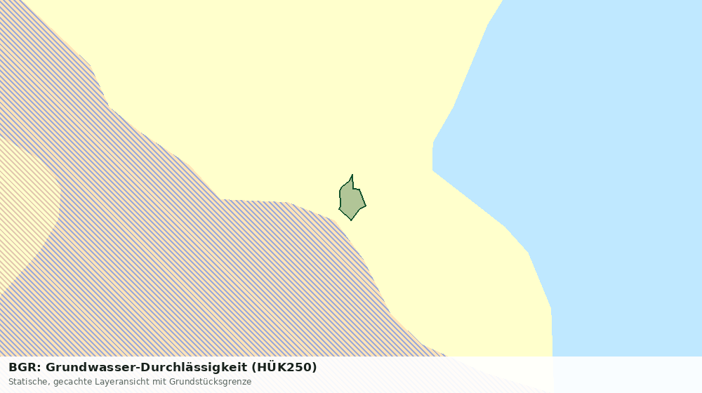 Statische Kartenansicht: BGR: Grundwasser-Durchlässigkeit (HÜK250)