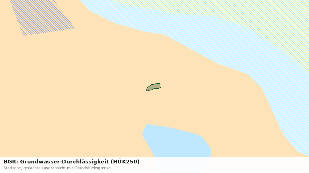 Statische Kartenansicht: BGR: Grundwasser-Durchlässigkeit (HÜK250)