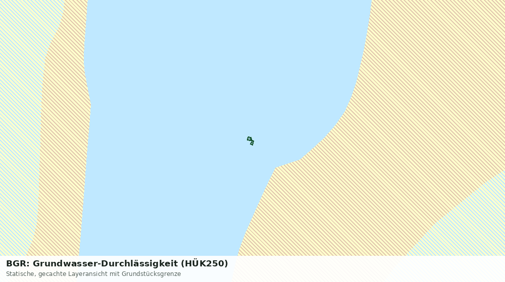 Statische Kartenansicht: BGR: Grundwasser-Durchlässigkeit (HÜK250)