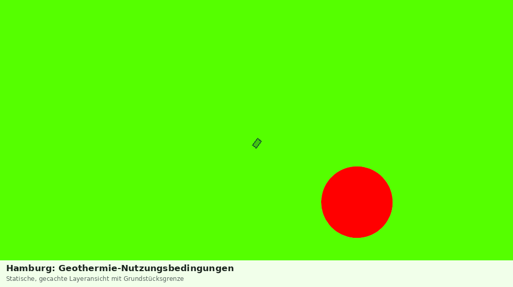 Statische Kartenansicht: Hamburg: Geothermie-Nutzungsbedingungen