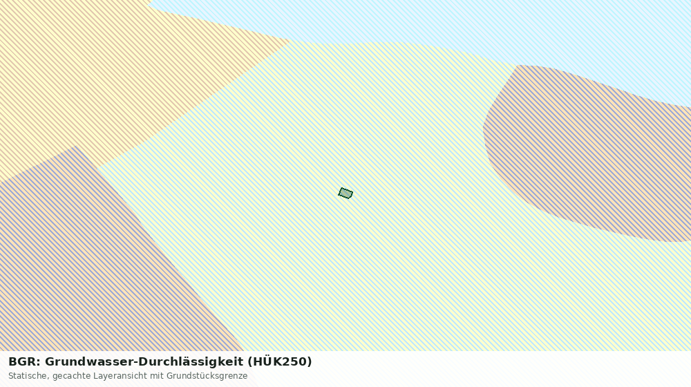 Statische Kartenansicht: BGR: Grundwasser-Durchlässigkeit (HÜK250)