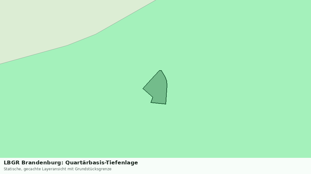 Statische Kartenansicht: LBGR Brandenburg: Quartärbasis-Tiefenlage
