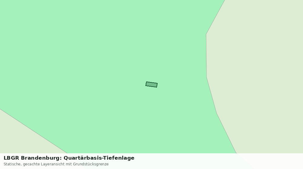Statische Kartenansicht: LBGR Brandenburg: Quartärbasis-Tiefenlage
