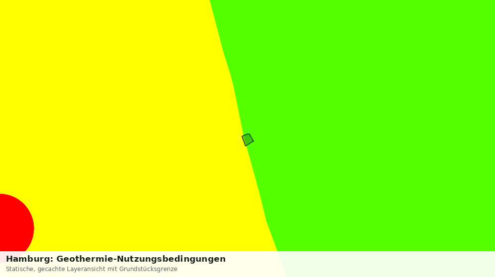 Statische Kartenansicht: Hamburg: Geothermie-Nutzungsbedingungen