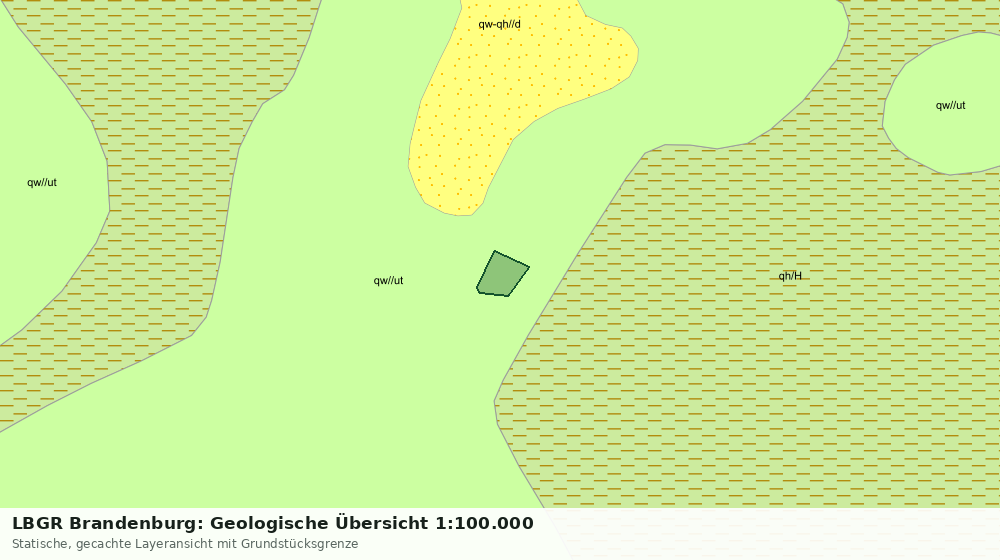 Statische Kartenansicht: LBGR Brandenburg: Geologische Übersicht 1:100.000