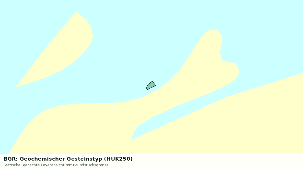 Statische Kartenansicht: BGR: Geochemischer Gesteinstyp (HÜK250)