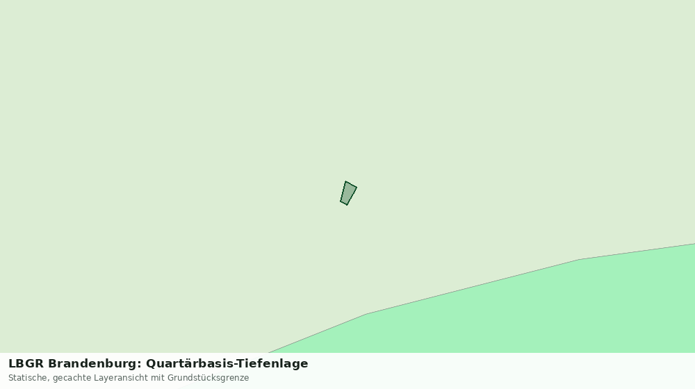 Statische Kartenansicht: LBGR Brandenburg: Quartärbasis-Tiefenlage