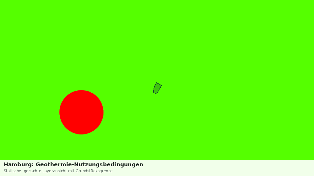Statische Kartenansicht: Hamburg: Geothermie-Nutzungsbedingungen
