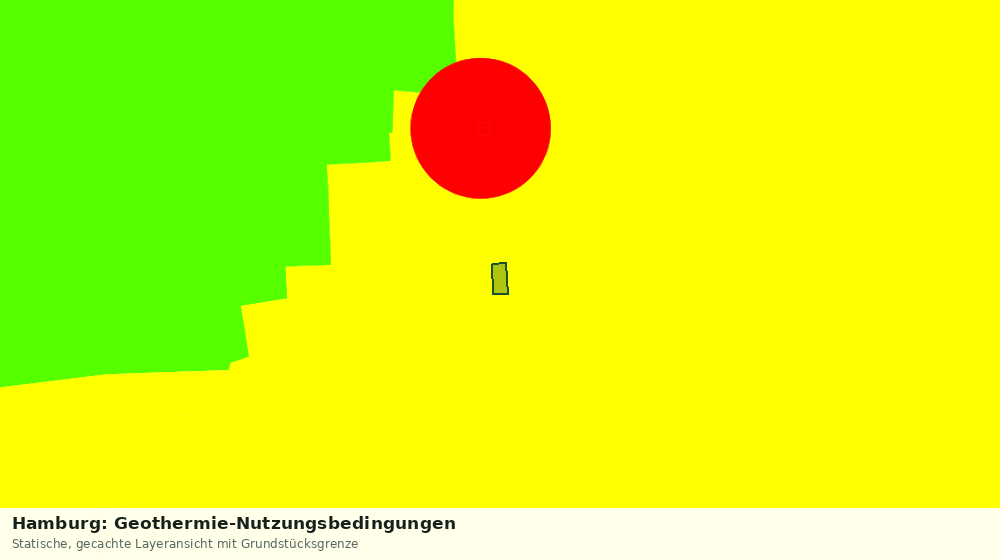 Statische Kartenansicht: Hamburg: Geothermie-Nutzungsbedingungen
