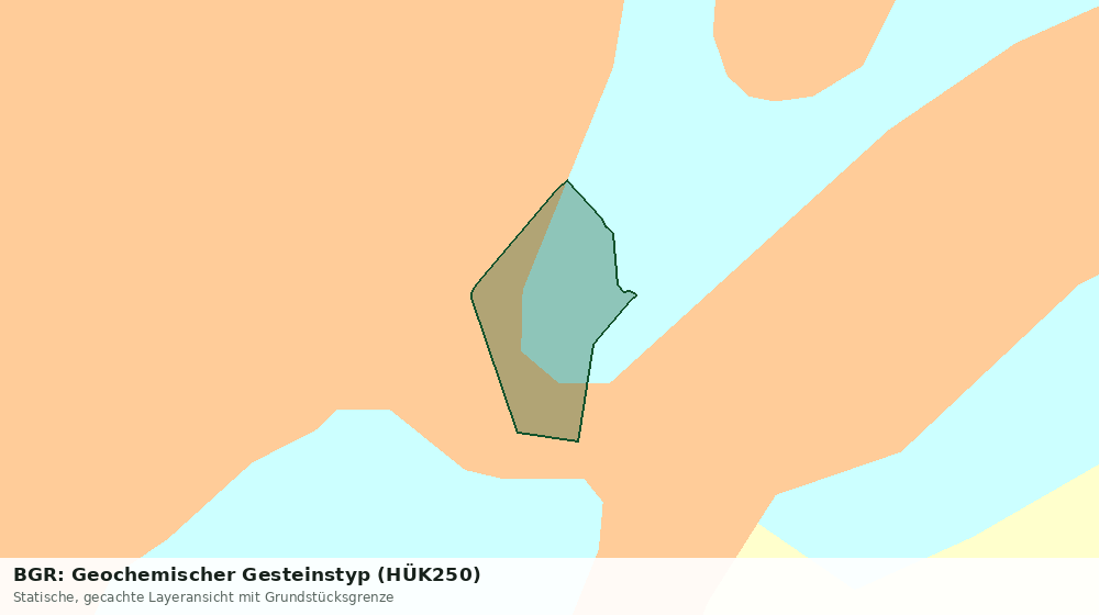 Statische Kartenansicht: BGR: Geochemischer Gesteinstyp (HÜK250)