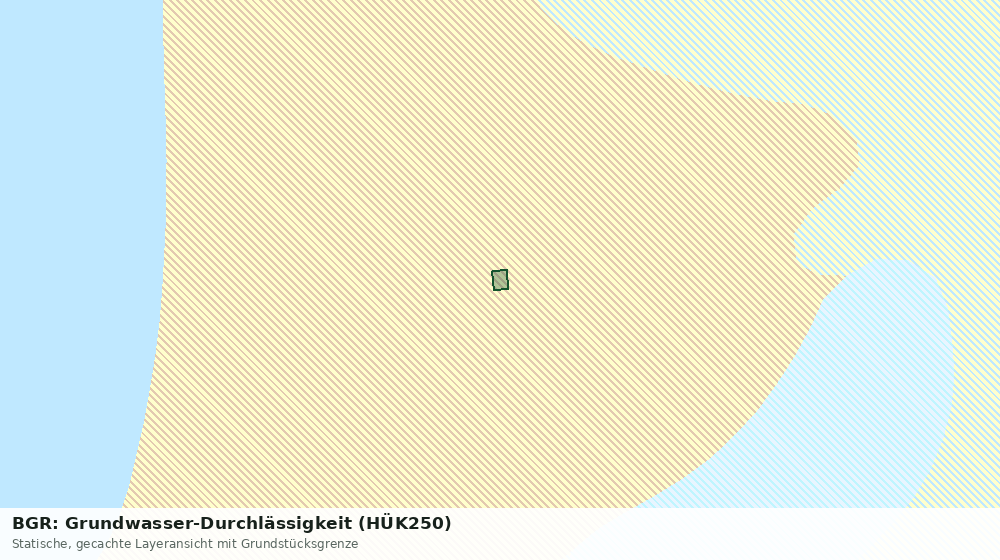 Statische Kartenansicht: BGR: Grundwasser-Durchlässigkeit (HÜK250)