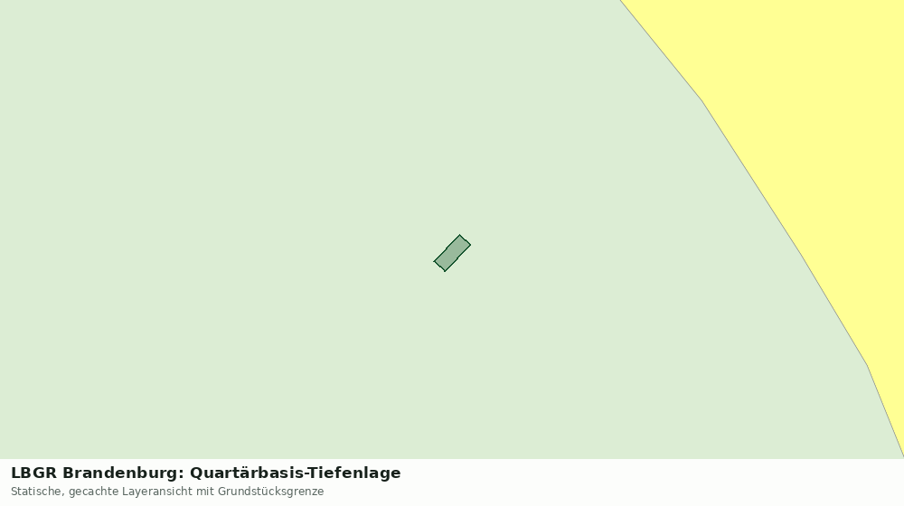 Statische Kartenansicht: LBGR Brandenburg: Quartärbasis-Tiefenlage