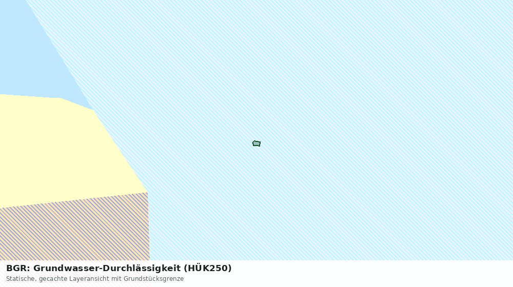 Statische Kartenansicht: BGR: Grundwasser-Durchlässigkeit (HÜK250)