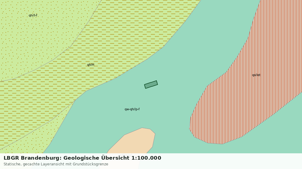 Statische Kartenansicht: LBGR Brandenburg: Geologische Übersicht 1:100.000