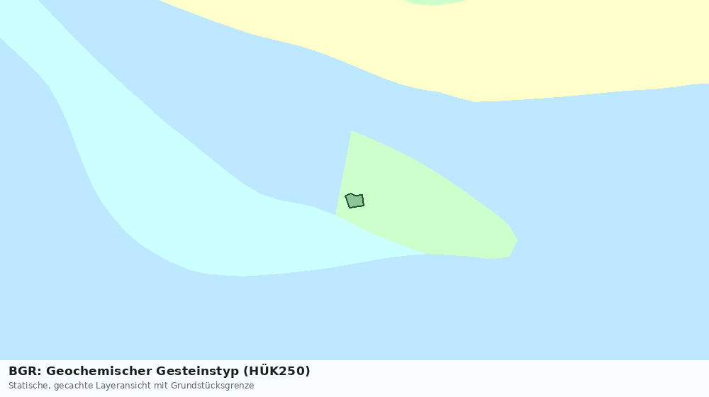 Statische Kartenansicht: BGR: Geochemischer Gesteinstyp (HÜK250)