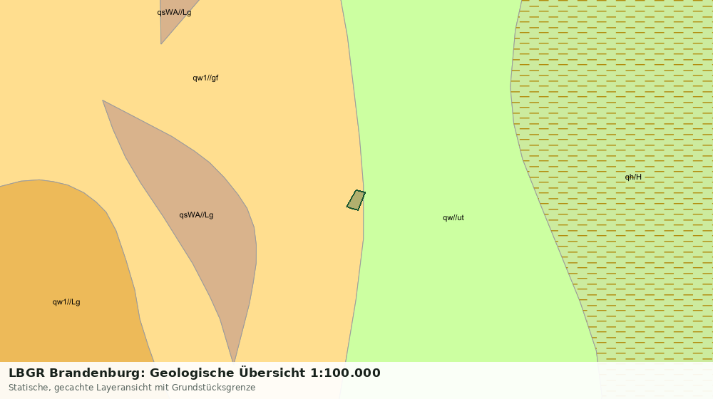Statische Kartenansicht: LBGR Brandenburg: Geologische Übersicht 1:100.000