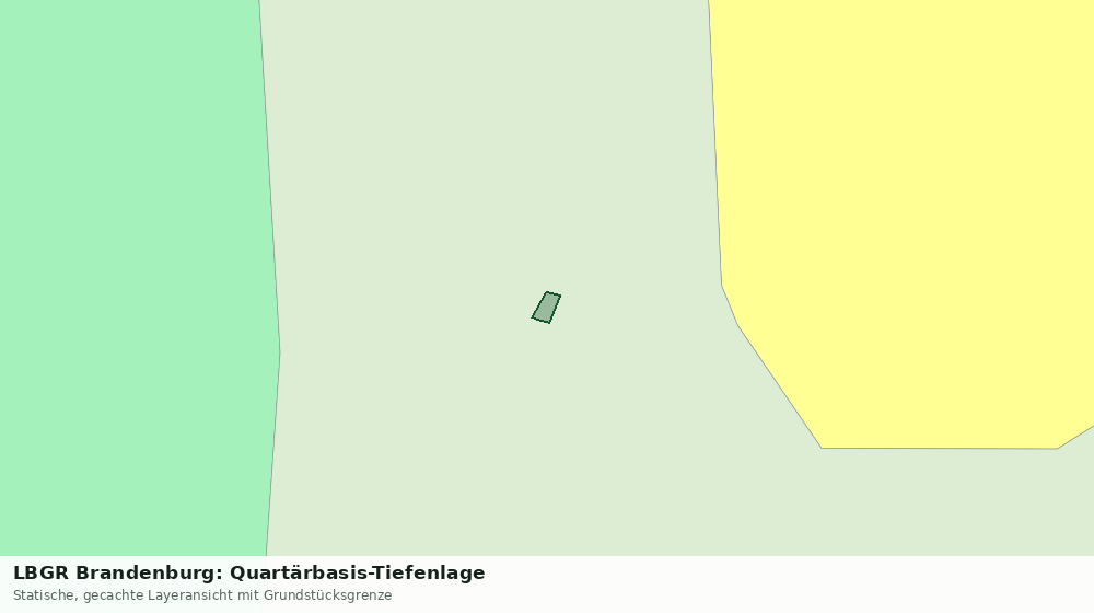 Statische Kartenansicht: LBGR Brandenburg: Quartärbasis-Tiefenlage