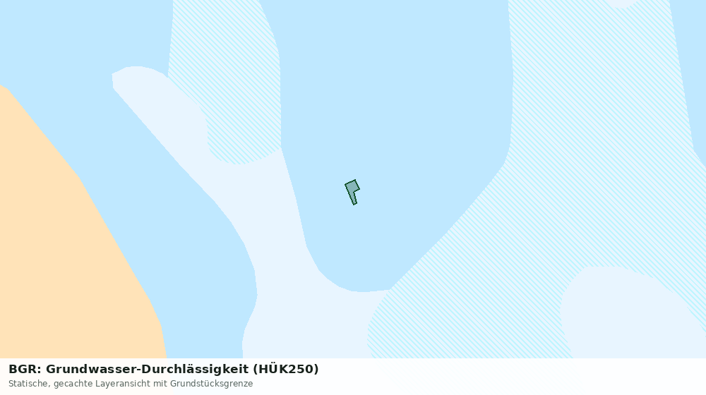 Statische Kartenansicht: BGR: Grundwasser-Durchlässigkeit (HÜK250)