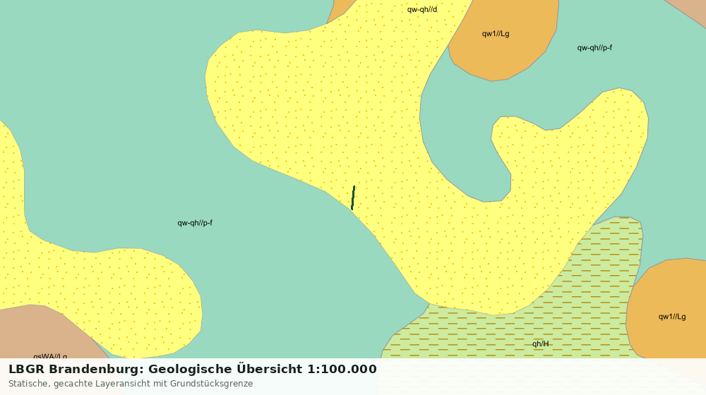 Statische Kartenansicht: LBGR Brandenburg: Geologische Übersicht 1:100.000