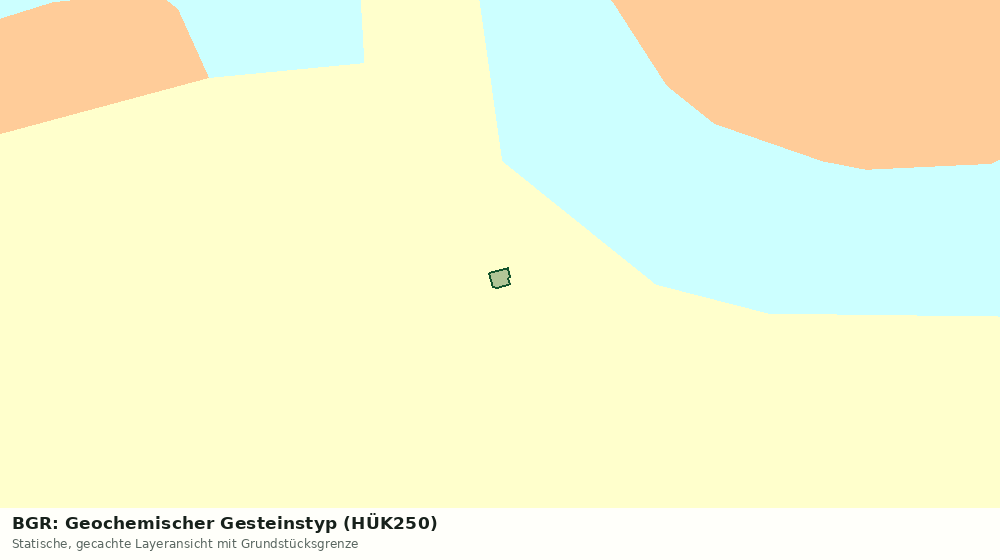 Statische Kartenansicht: BGR: Geochemischer Gesteinstyp (HÜK250)