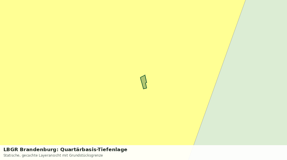 Statische Kartenansicht: LBGR Brandenburg: Quartärbasis-Tiefenlage